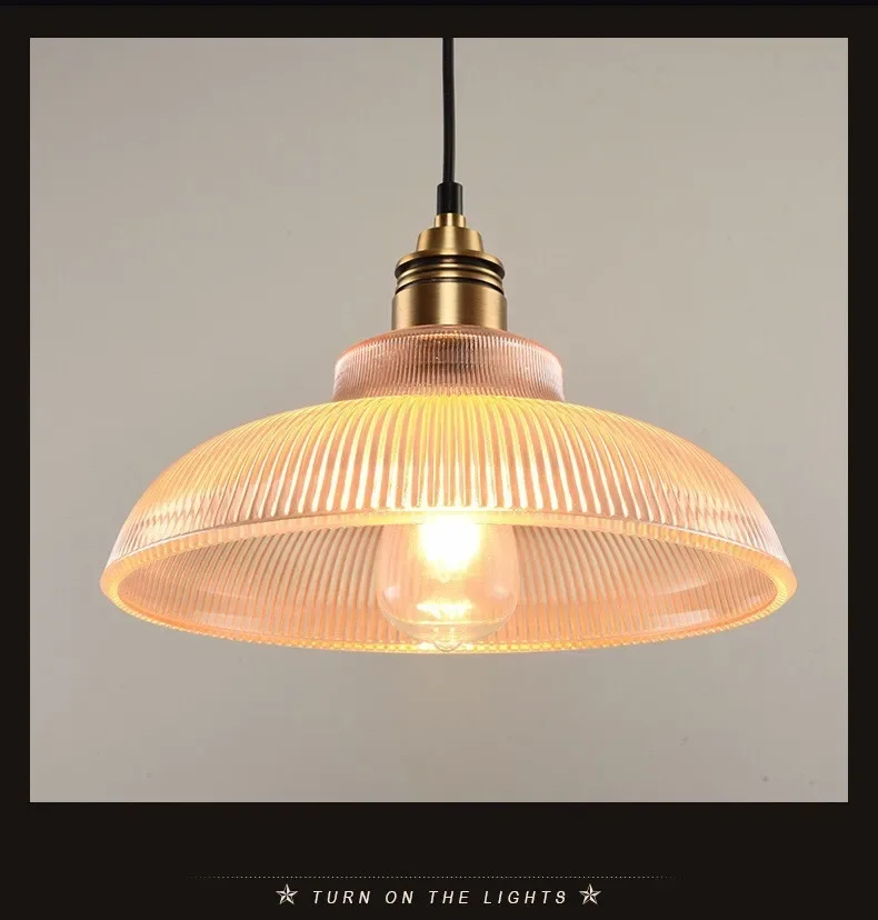 Креативная Скандинавская промышленная домашняя люстра в полоску для бара