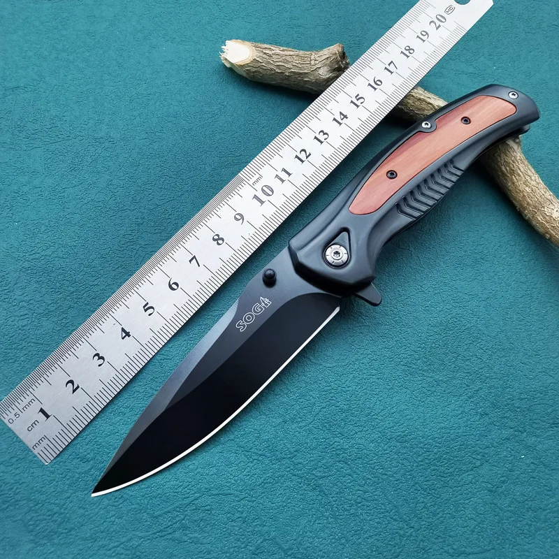 Outdoor Self-defense Portable Knife High Hardness Sharp Fruit Camping Tactical Bearing Folding Men's Hunting