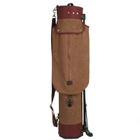 custom canvas leather lightweight golf stand bag with 8 way divider