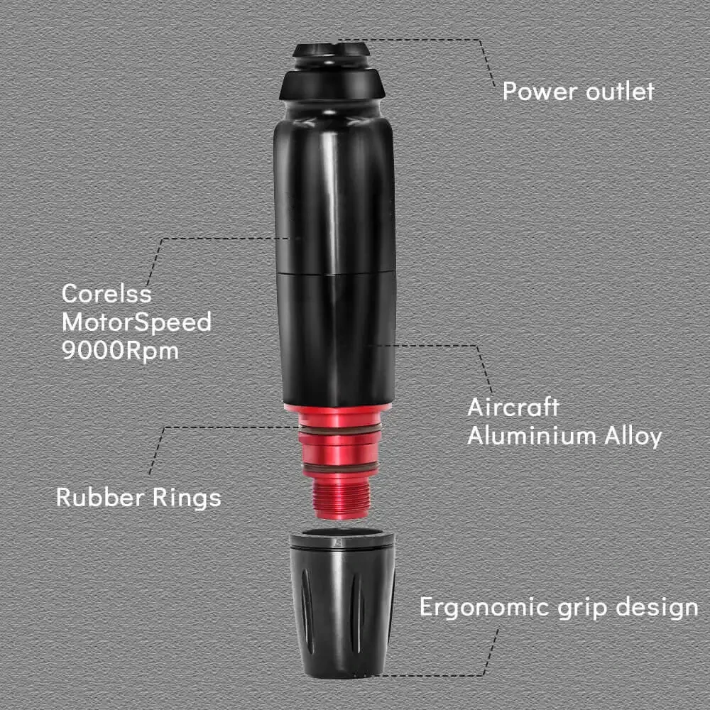 Полный набор ручек для тату-машины блок питания ручка-картридж с картриджами