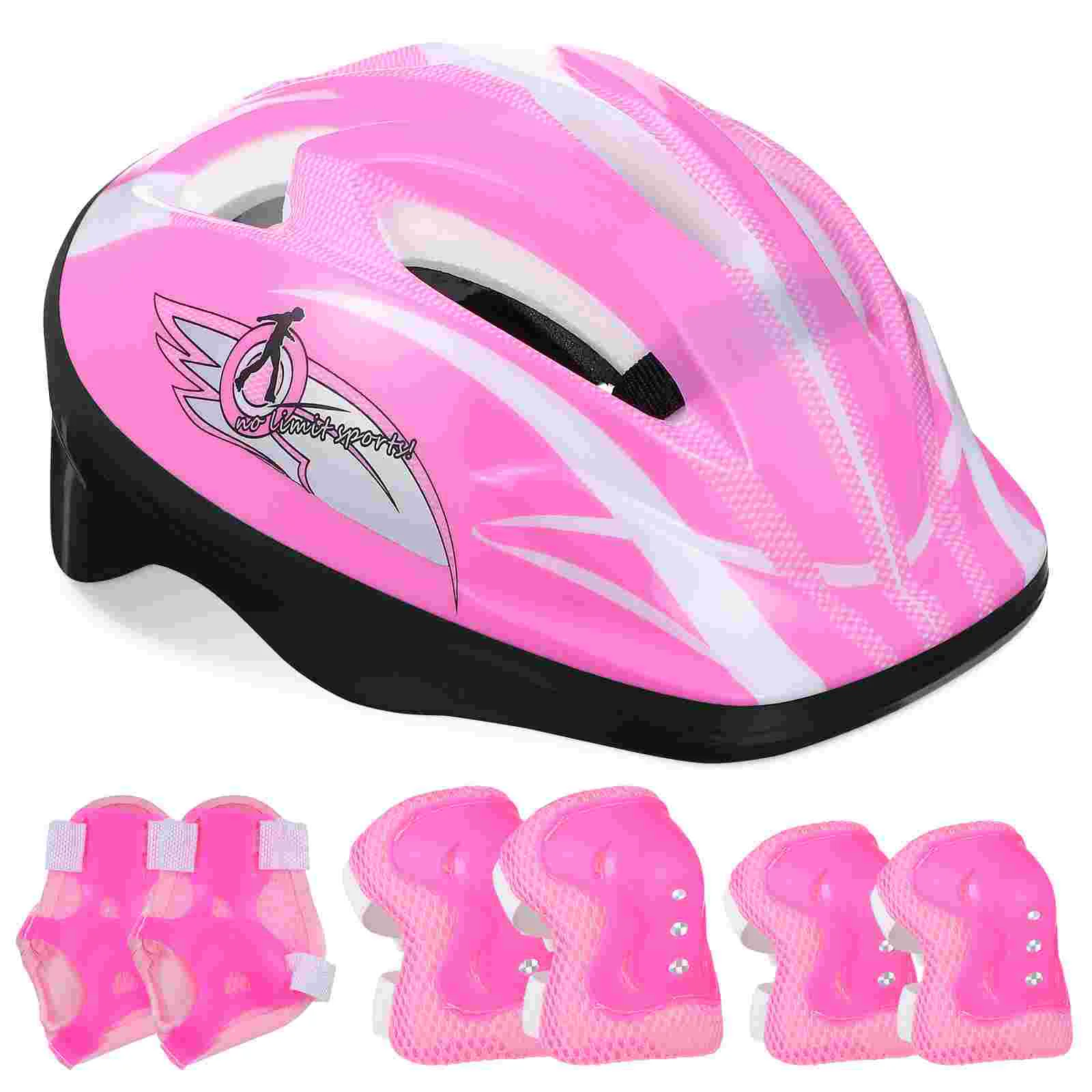 

Skateboard Pads Kids Knee Bike Accessories Set Skating Gear Wrist Supports