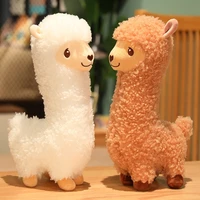 33 53cm kawaii stand alpaca plush toy japanese alpaca fluffy stuffed cute sheep llama animal dolls sleep pillow home decor gift