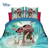 Disney Moana Princess Bedding Set Frozen Mcqueen Cars Flat Bed Sheet Set 2/3/4 Pcs Duvet Cover Sets Pillow Case Boy Girl Gift