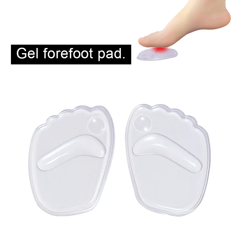 Silicone Gel Forefoot Insole Shoes Pads High Heel Soft Orthopedic Insole Anti-Slip Foot Protection Foot Cushions Pain Relief