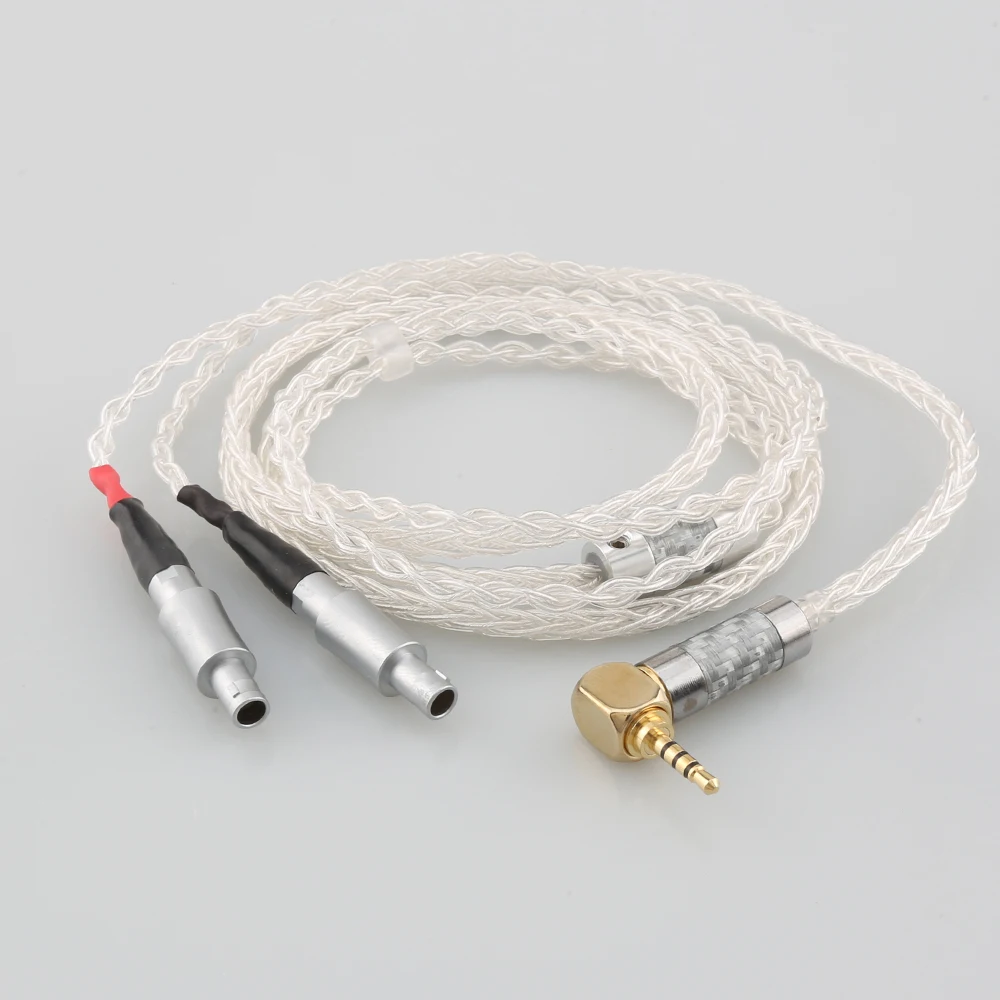 Фото Кабель для наушников Audiocrast 99% чистого серебра для Sennheiser HD800 HD800s HD820s HD820 Enigma Acoustics Dharma D1000 №5