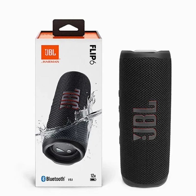 

JBL Flip 6 динамик Bluetooth-совместимый беспроводной портативный IPX7 водонепроницаемый открытый стерео бас музыкальный трек независимый динамик