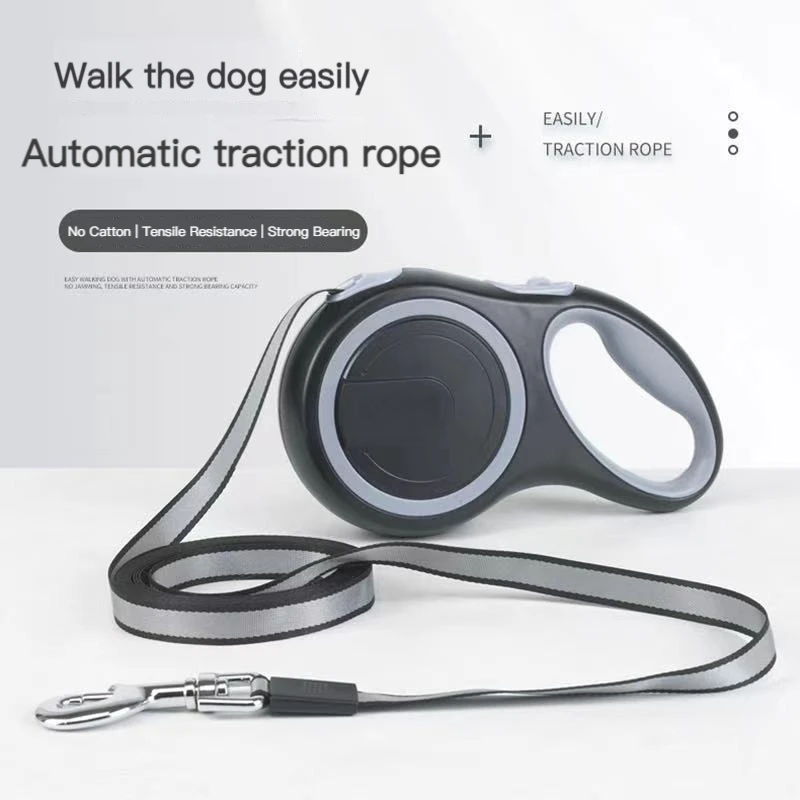 

3M/5M Pet Traction Device Automatic Retractable Traction Rope For Pet Dogs Bone Printing Flexible Dog Leash Dog Chain Dog Rope