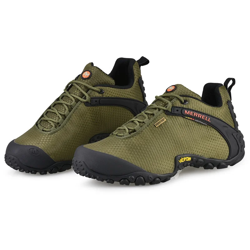Original Merrell Men Outdoor Breathable Camping Mesh Hiking Shoes For Male Waterproof Mountaineer Climbing Sneakers Eur36-46