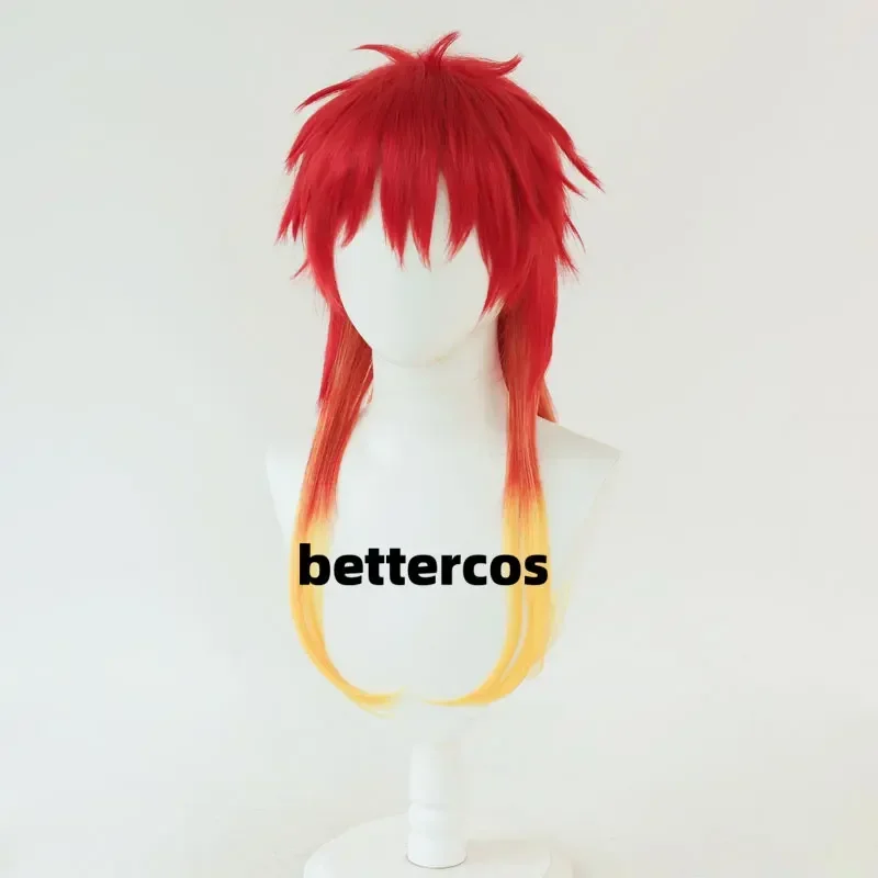 Chika Takiishi Косплей Парик Аниме WIND BREAKER Красный Градиент Желтые Волосы Термостойкое