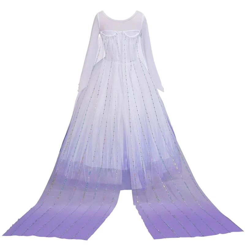 Fancy Cosplay Girls Princess Dress Snowflake Costume For Halloween Christmas Kids Party Dresses Holiday Clothing | Детская одежда и