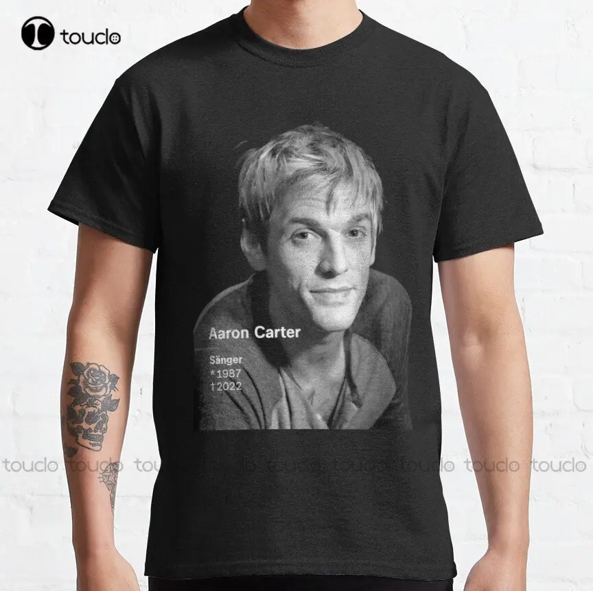 

Rip Aaron Carter Classic T-Shirt Custom Aldult Teen Unisex Digital Printing Tee Shirts Custom Gift Make Your Design Xs-5Xl