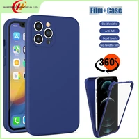 360 all inclusive shockproof phone case for iphone 13 12 11 pro max xr xs x 7 8 plus se soft silicone tpu back cover