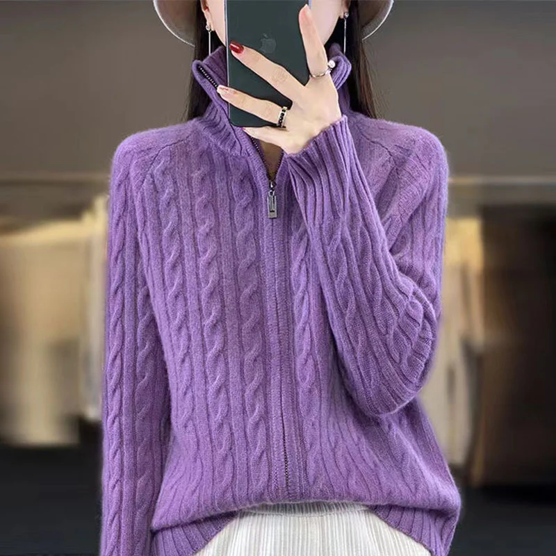 Новинка 2025 года корейский высококачественный осенне-зимний вязаный кардиган с