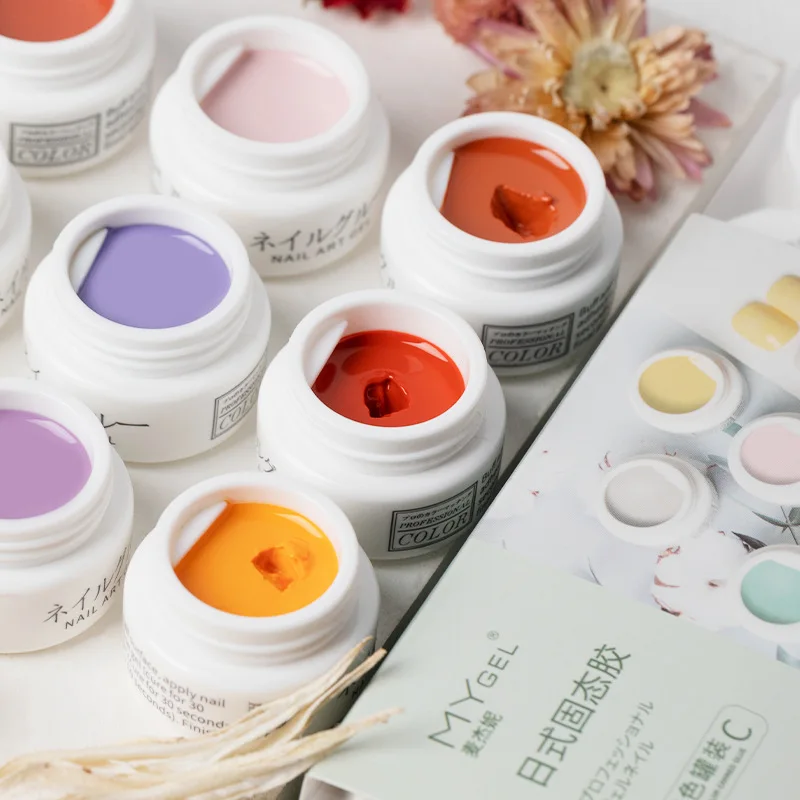 60 цветов/набор Твердый лак для ногтей Краска гель дизайна быстрое Отмачивание