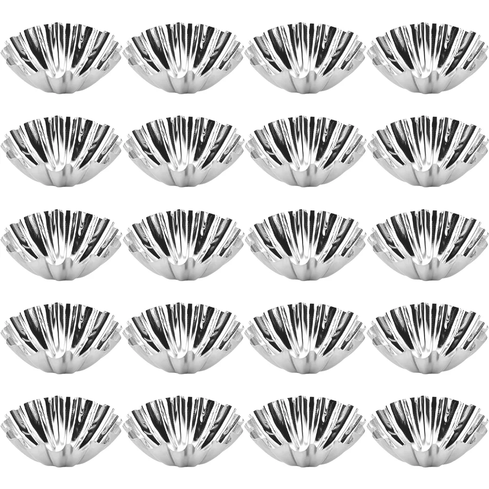 

Tart Molds Egg Muffin Baking Pan Pudding Cake Cupcake Mini Cups Non Stick Pie Stainless Moulds Steel Mold Reusable Cookie Tray