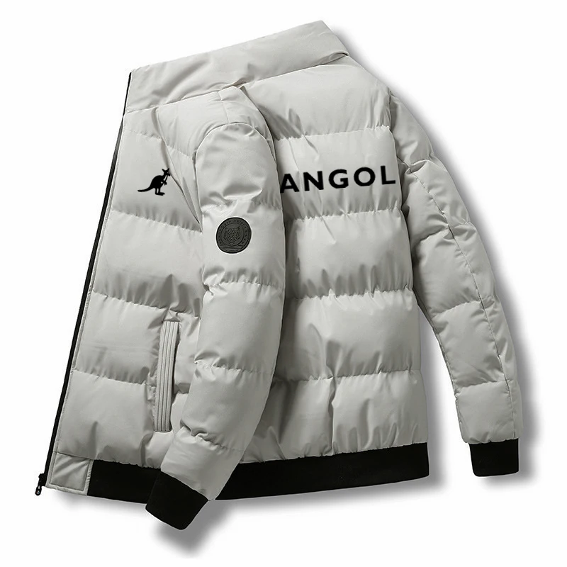 

Sonbahar ve kış Kangol erkek fermuarlı ceket beyzbol ceket açık rahat yaka ceket moda Fit