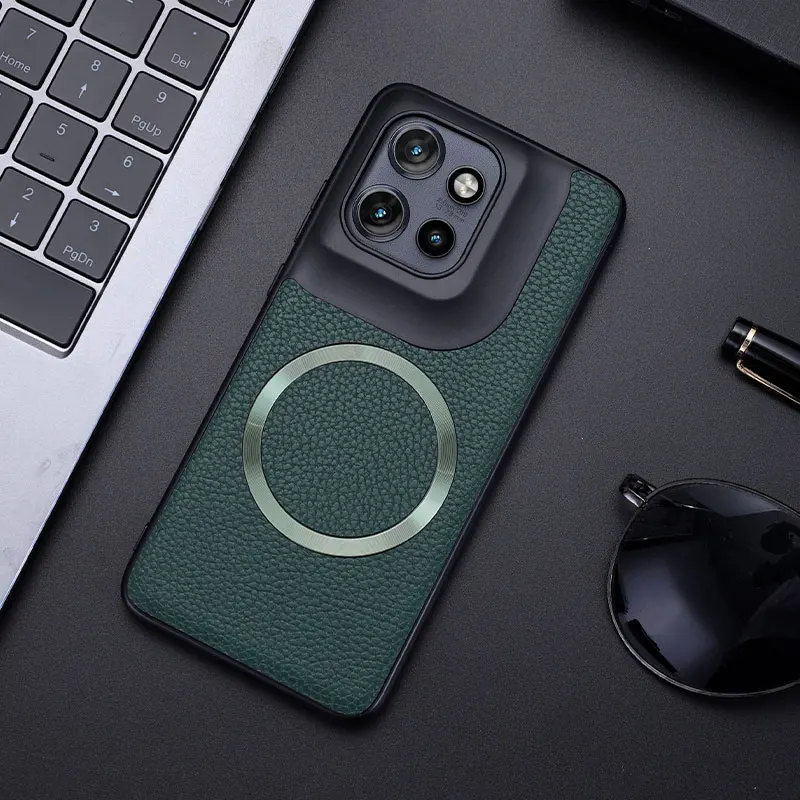 Чехол для Magsafe Wireless Charge жесткая задняя крышка из искусственной кожи