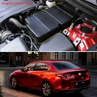 battery negative protective cover for mazda 3 axela 2020 2021 2022 accessories plastic cover dustproof and waterproof styling