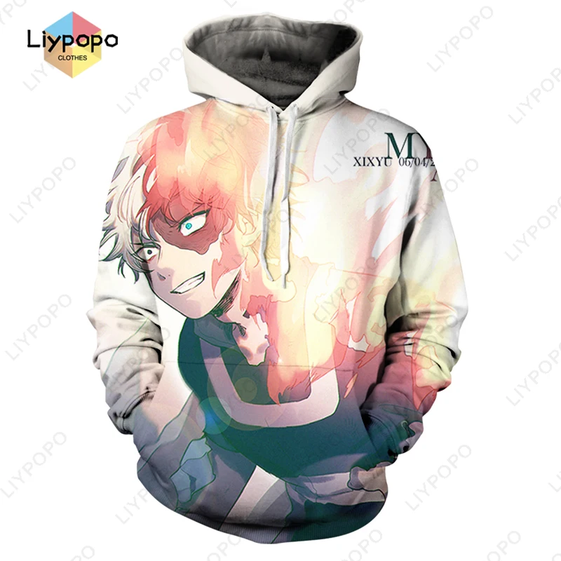 

2022 New My Hero Academia 3D Print Hoodie Sweatshirts Men Women Fashion Casual Cool Pullover Harajuku Streetwear Anime Hoodies