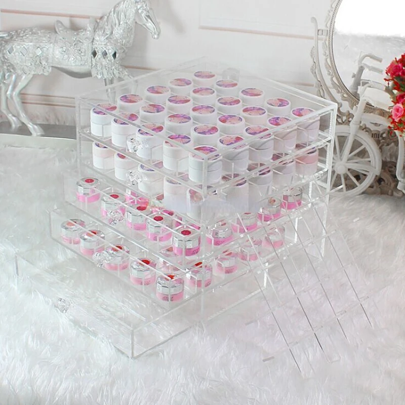 

5 tiers clear acrylic plastic makeup organizer home storage organization
