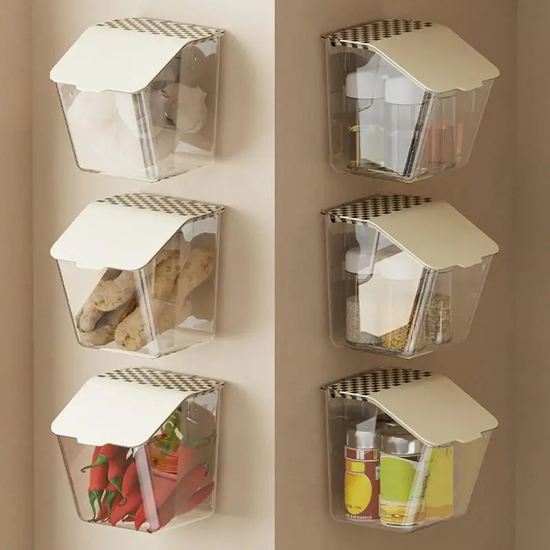 

Kitchen Wall-Mounted Fresh Garlic Onion And Potato Storage Box Fruit Pot/Storage Box Onion Keeper Home Kitchens Restaurants