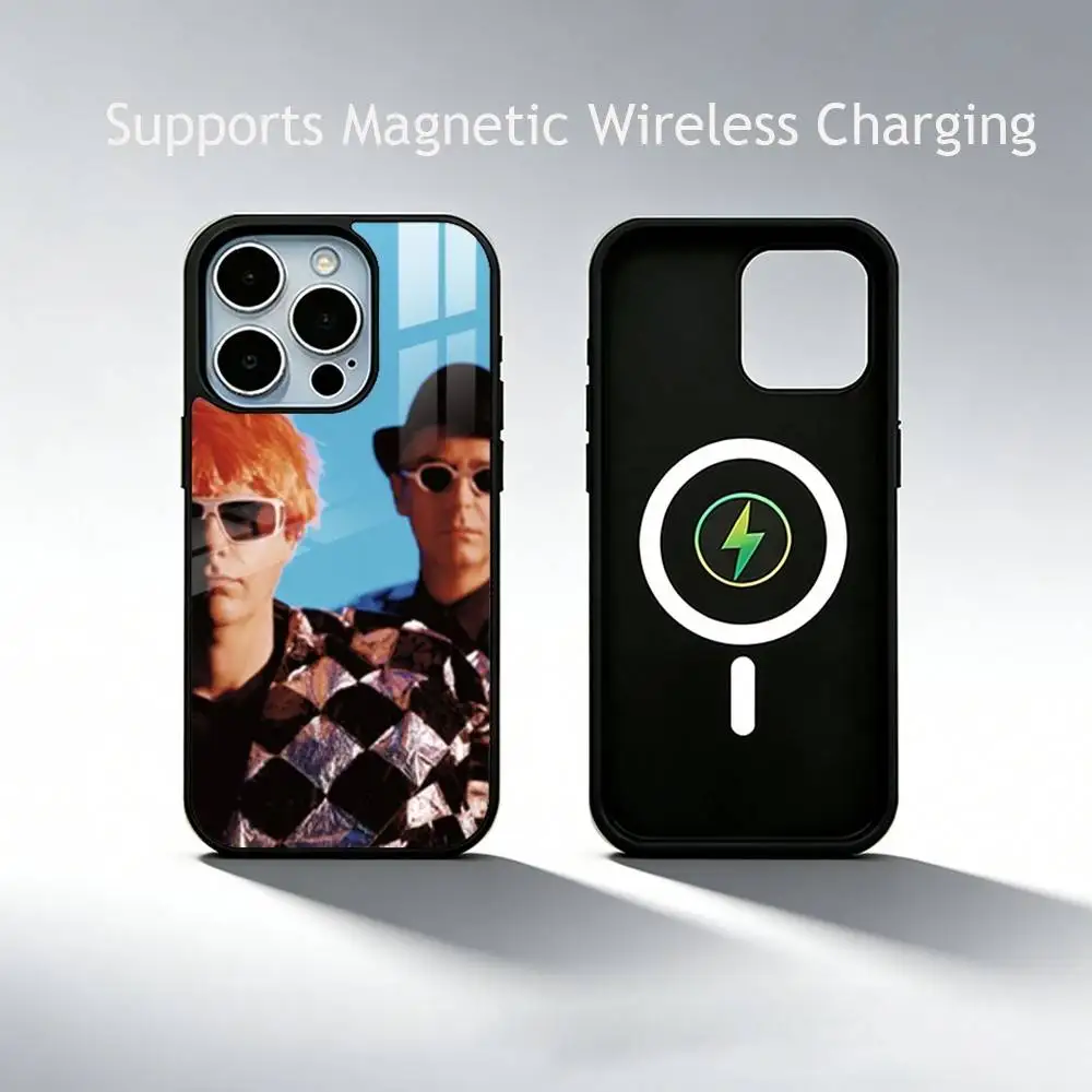 Фото Чехол для телефона Band P-Pet Shop Boys для iPhone 17, 16, 15, 14, 13, 12, 11 Plus, Pro с поддержкой магнитной беспроводной зарядки. №2