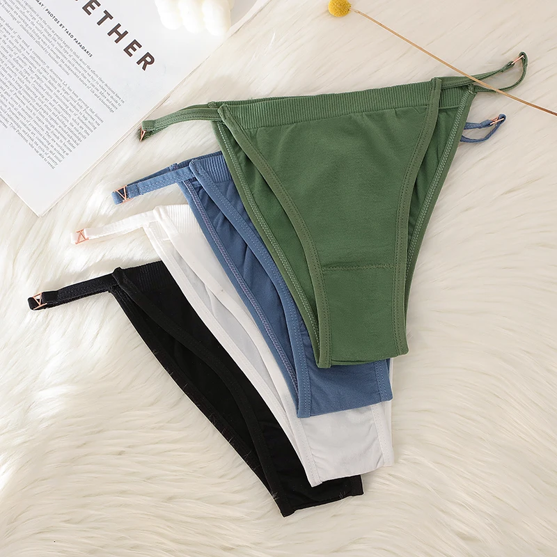 

SALSPOR Sexy Underwear Panties Set Women Lingerie Seamless Briefs Underwear Sets Soft Solid Elastic Underclothes