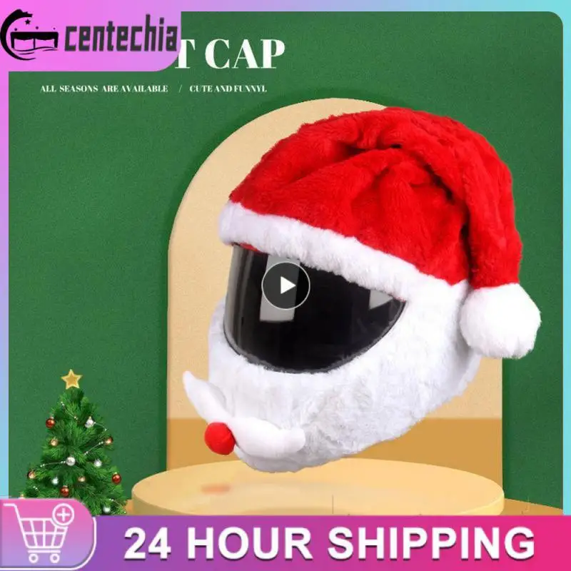 

Motorcycle Helmet Hat Christmas Cap Cover Motorbike Funny Crazy Case For Outdoor Personalized Helmets Headwear For Surprise Gift