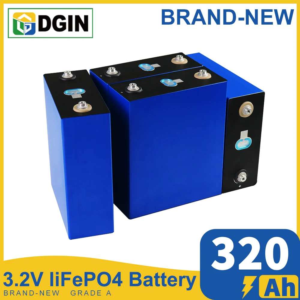 

3.2V 1-32PCS 320AH 310AH Lifepo4 New Lithium Iron Phosphate Battery DIY 12V 24V 48V Cell Pack For Solar RV Vans Campers Forklift
