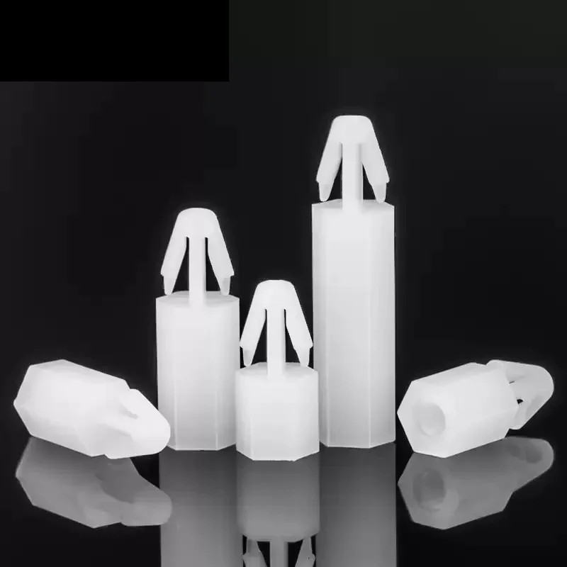 M3 M4 Белый нейлоновый дистанционный винт для печатной платы вставной пост