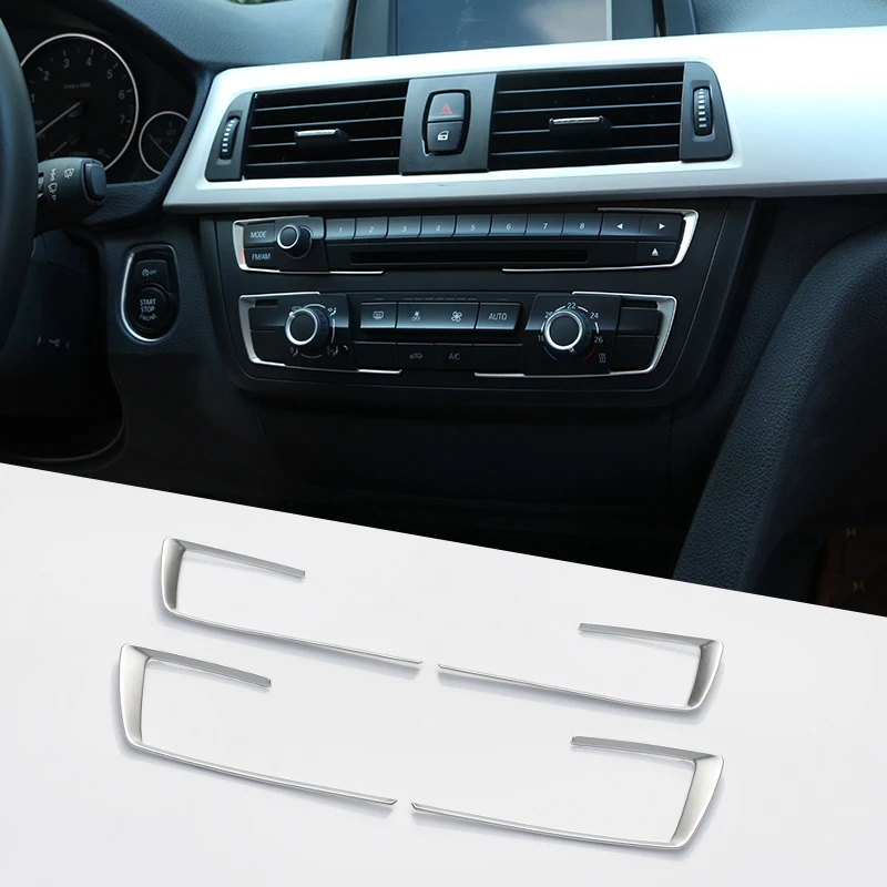 

Car Accessories Matt Chrome Dashboard Console Cover Trim fit BMW 3 4 Series F30 F32 F34 320 420 2013-2018
