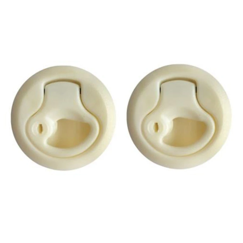 

Boat 2Inch Flush Pull Slam Latch Hatch Round Pull Latch Round For RV Boat Marine Deck Hatch 1/4Inch Door Cabinet 2PCS