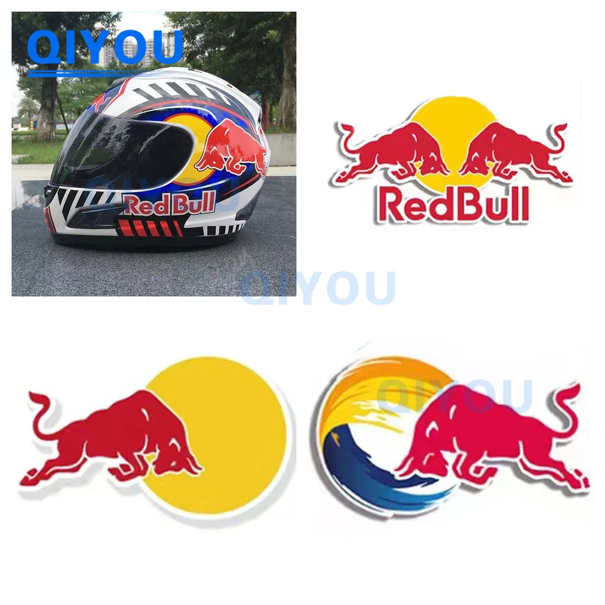 

Creative Angry Bull and Red Muscle Bull Car Stickers Suitable for Helmet Laptops Racing Motorcycle Car Body Reflective PVC Decal