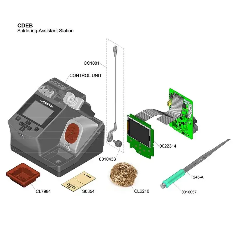 Высококачественная оригинальная паяльная станция JBC CDEB 230 В с ручкой T245 для