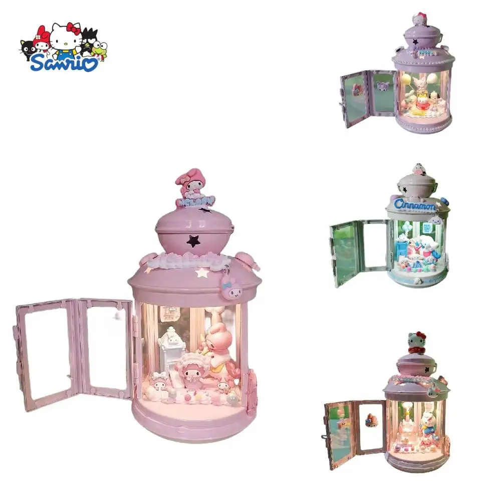 

Sanrios Anime Kawaii Kuromi Cinnamoroll My Melody Girl Diy Doll Candlestick Little Night Light Handmade Birthday Gift