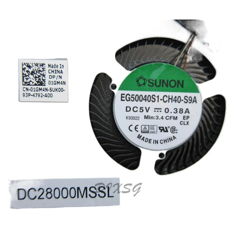 Новый оригинальный вентилятор охлаждения процессора ноутбука для Dell Latitude 5500 P80F