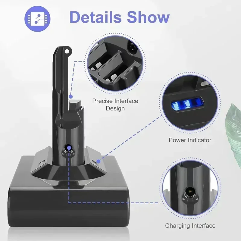 Литий-ионный аккумулятор для Dyson V8 серии Absolute