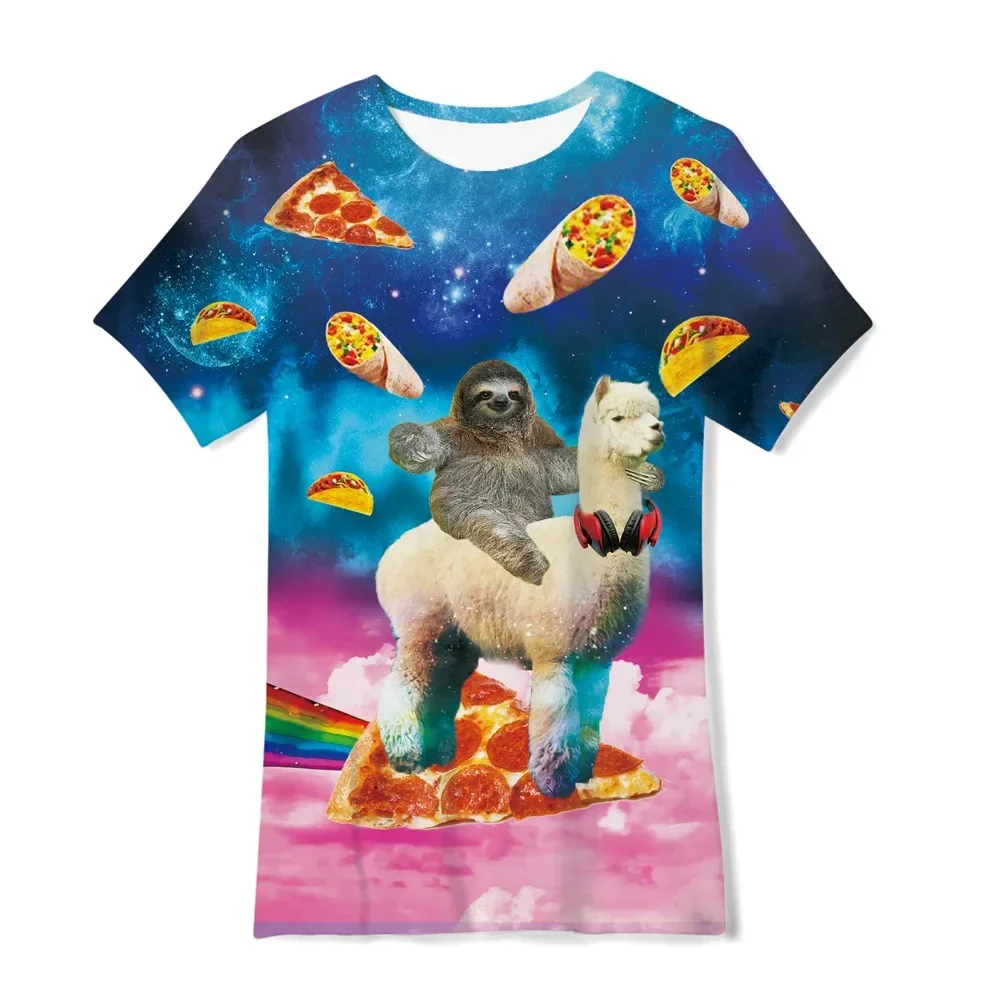 Футболка Мужская/женская с круглым вырезом модная тенниска 3D-принтом смешных