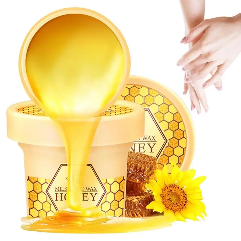 

Медовый и молочный воск для рук пилинг-маска сезонный подарок на зиму Рождество Хэллоуин для увлажнения сухих рук