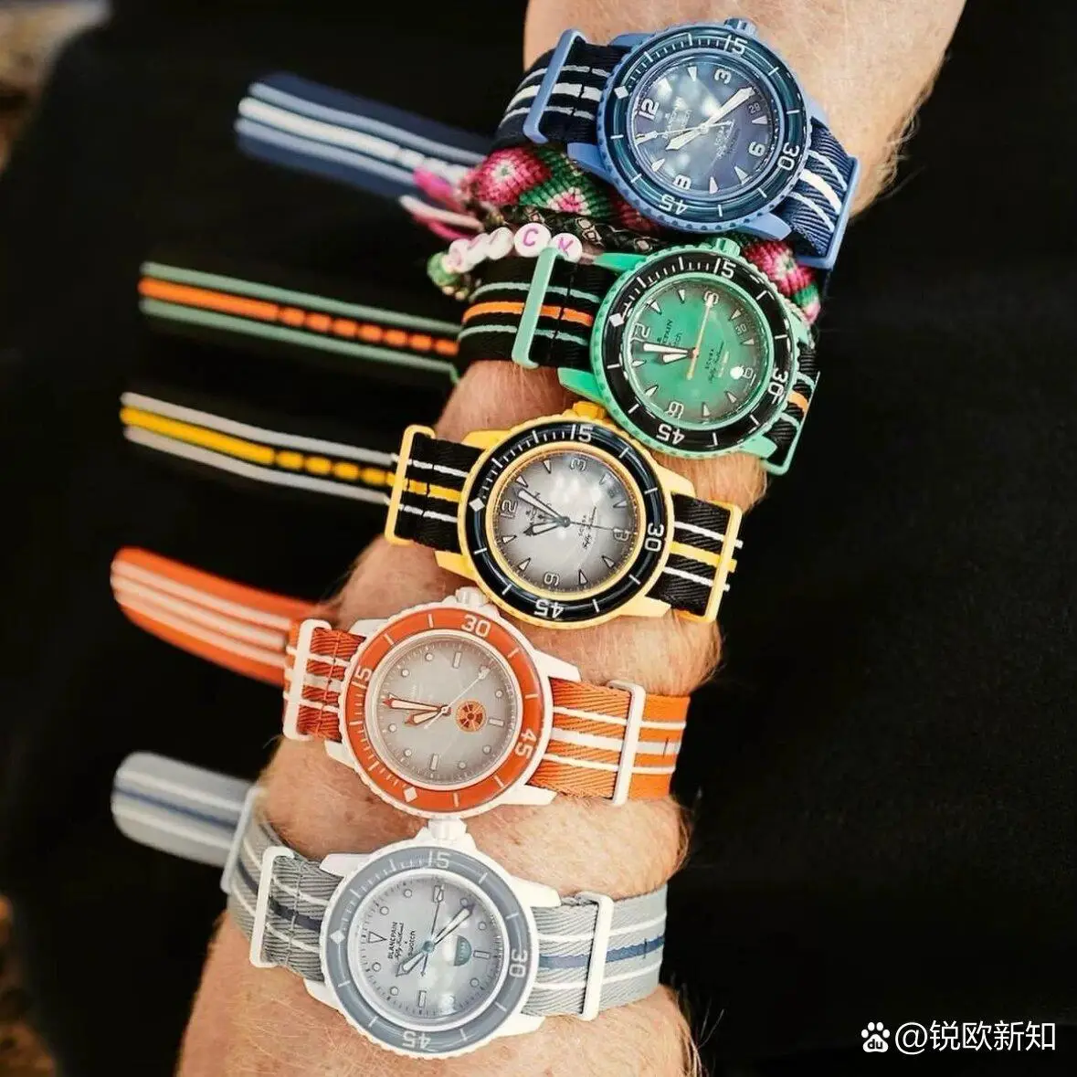 

2023 Ocean Watches for Men Co Branded Automatic Movement Swatch Casual Gift Wristwatch Blancpain Waterproof Auto Date
