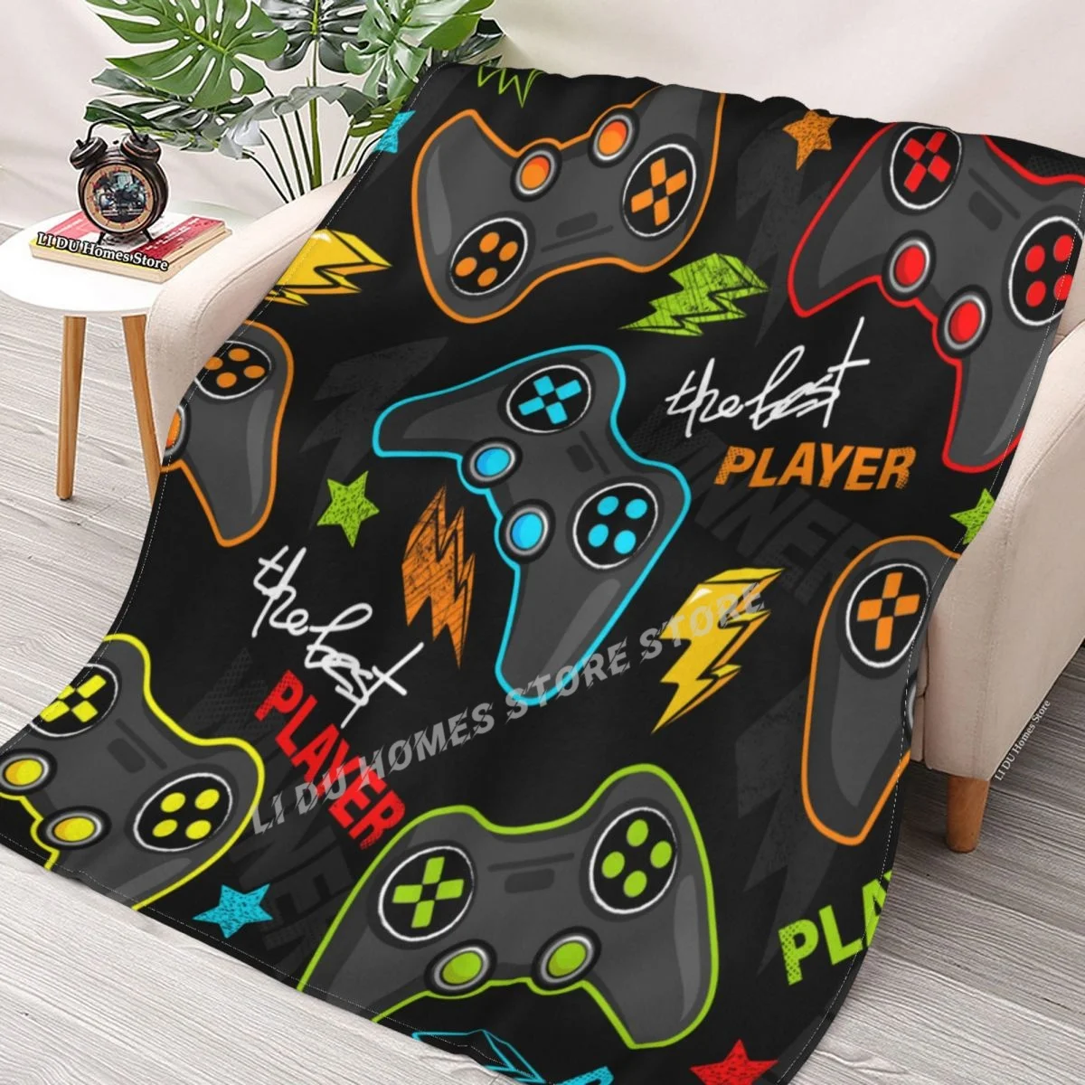 

Joystick Game Throw Blanket flannel Collage Blanket Bedding soft Cover Bedspreads Blankets