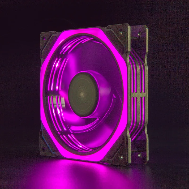 16LED Double Side Luminous Glowing Spider Desktop Computer Cooling RGB Fan enlarge