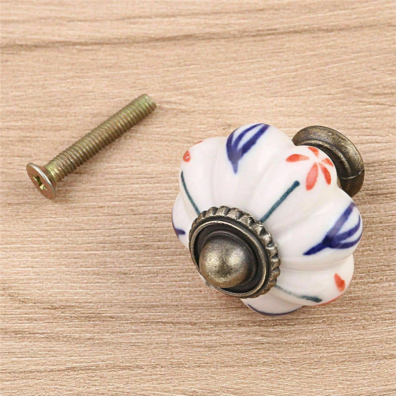 

Винтажные Регулируемые дверные ручки, фарфоровые ручки для ящиков комода, ручки для шкафа, ручки для мебели, шкафа, буфета