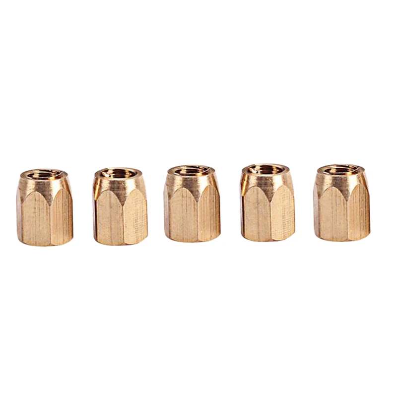 5 шт. латунная гитарная ферменная гайка для электрогитары басовые детали