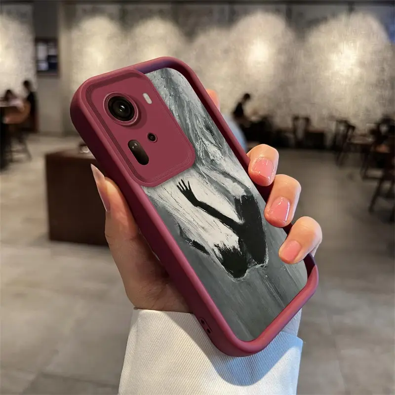 Reno11 масляная живопись Противоударная фотография для OPPO Reno 11Pro 10ProPlus 10 9 9Pro 8T 8 8Pro 8Lite