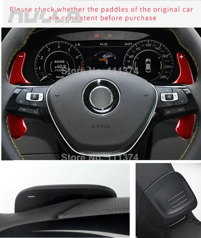 Настоящие переключатели из углеродного волокна для Volkswagen Tiguan MK2 VW golf 7/8 Alltrack MK7/8 T-cross Passat B8 GTI R-line