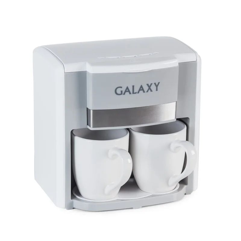 Кофеварка Galaxy GL 0708 БЕЛАЯ (Объем 0.3 л мощность 750 Вт съемный фильтр 2 керамические