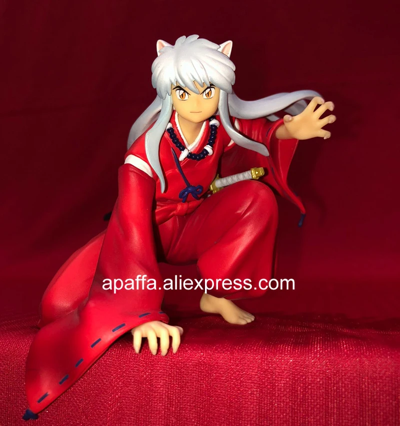 

9cm Inuyasha Anime Figure Inuyasha Noodle Stopper Figure Sengoku Otogi Zoshi Inuyasha Action Figure Collectible Model Doll Toys