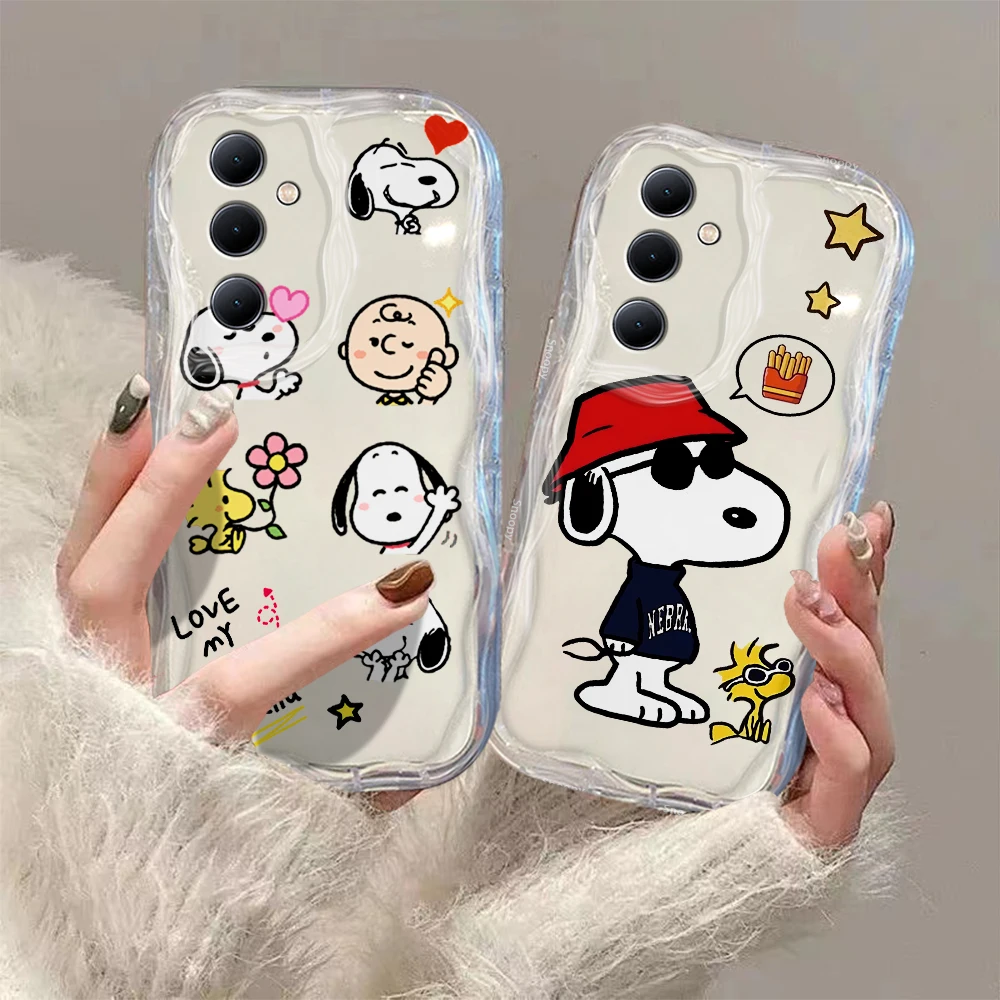 Милый чехол в стиле аниме с объемными волнами для OPPO Realme 12 11 10 9 8 7 7i 6 5 Pro Plus C67 C55 C31 C35