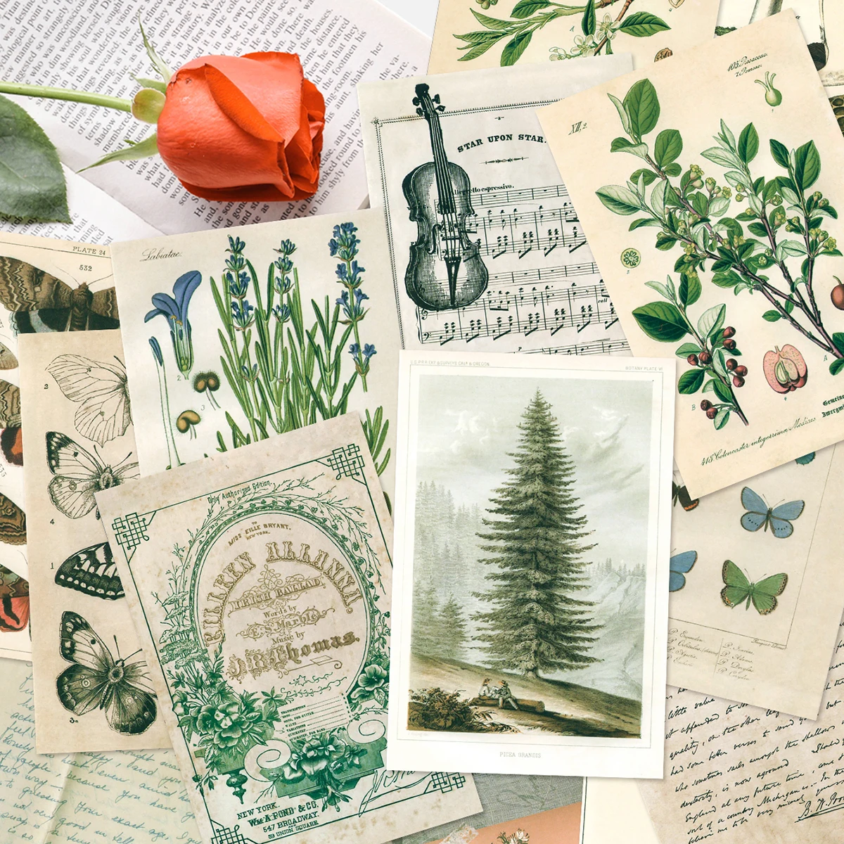 Набор для создания коллажей на стену в стиле ретро